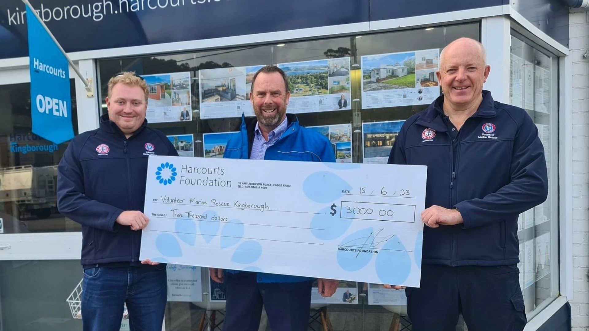 Harcourts Foundation Supports Volunteer Marine Rescue Kingborough