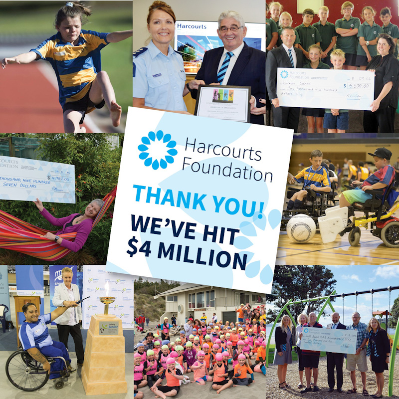 Harcourts Foundation hits 4 million Resources Harcourts New Zealand